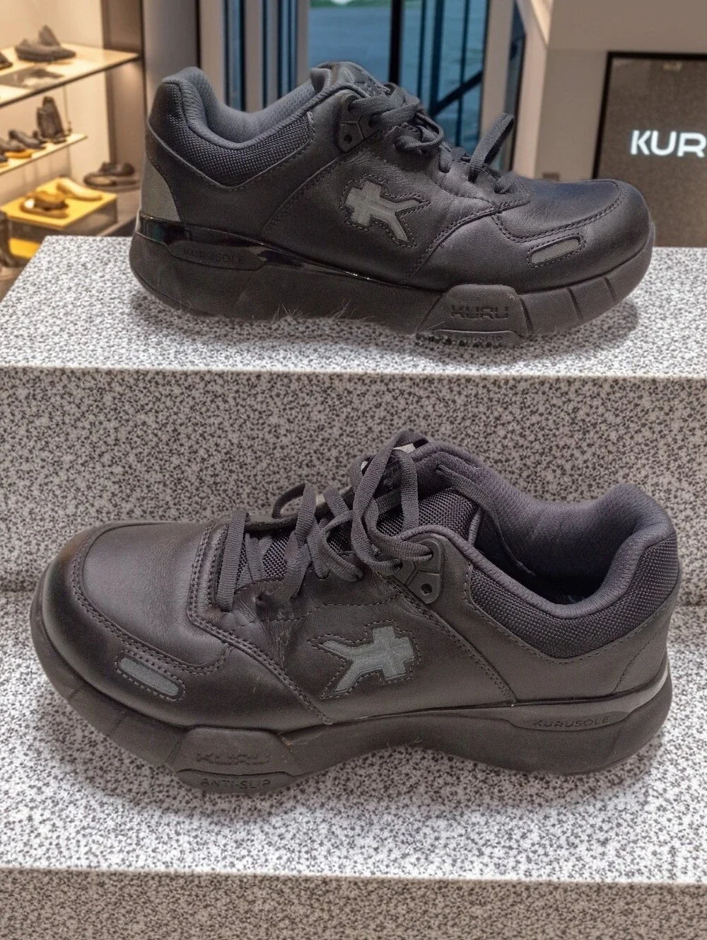Kuru Kinetic 2 Black Anti-Slip Stability Arch Support Men's Work Shoes 8.5M